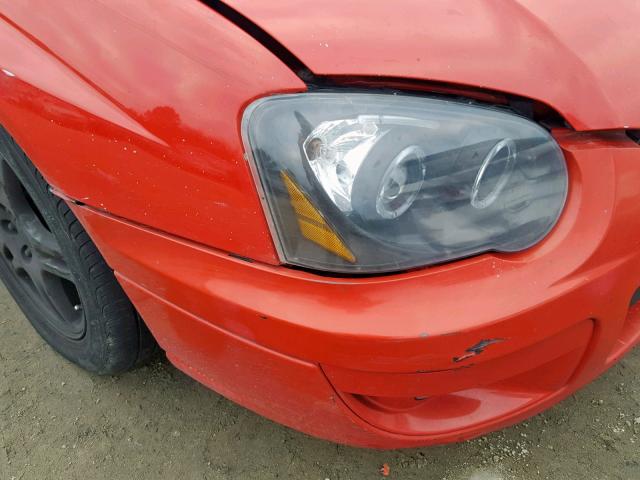 JF1GD29644H516199 - 2004 SUBARU IMPREZA WR RED photo 9