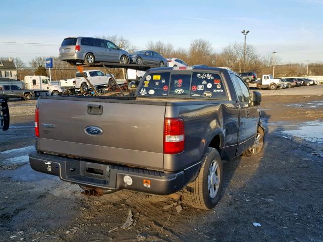 1FTRF12WX5KC57014 - 2005 FORD F150 GRAY photo 4