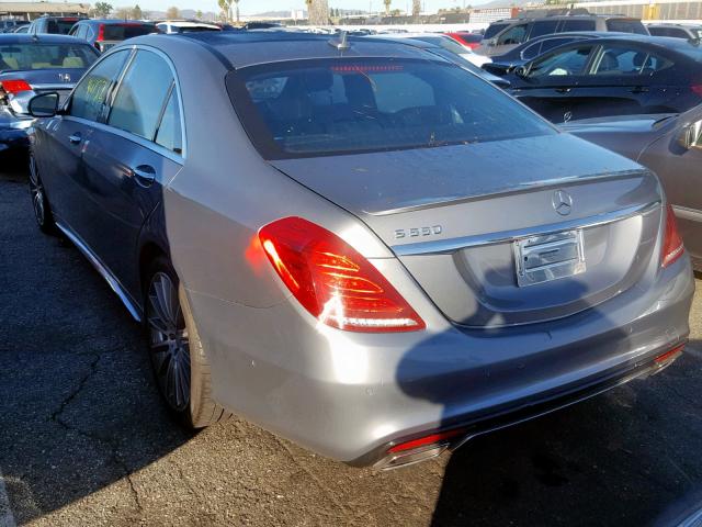 WDDUG8CB7FA075683 - 2015 MERCEDES-BENZ S 550 GRAY photo 3