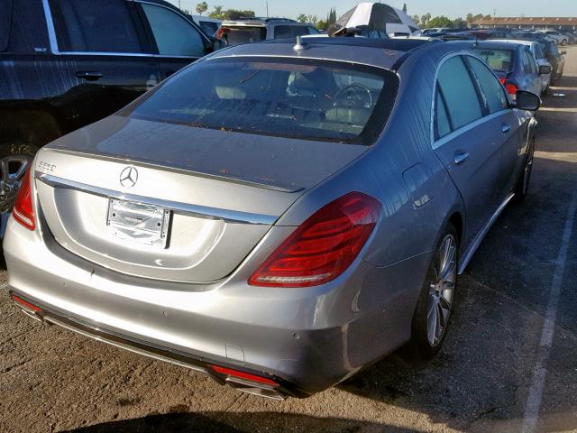 WDDUG8CB7FA075683 - 2015 MERCEDES-BENZ S 550 GRAY photo 4