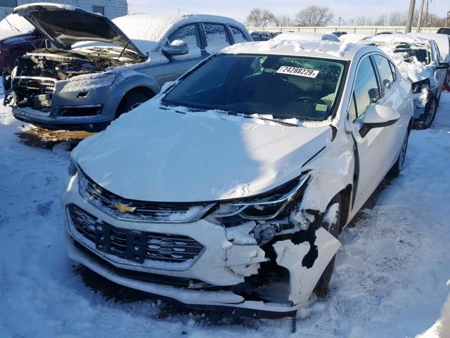 1G1BG5SM1G7291779 - 2016 CHEVROLET CRUZE PREM WHITE photo 2