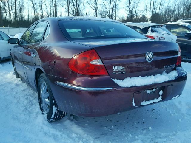 2G4WC582771243335 - 2007 BUICK LACROSSE C MAROON photo 3