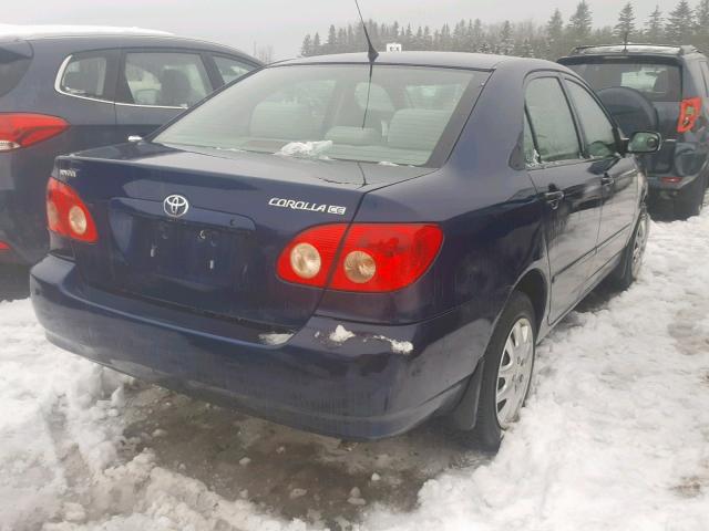 2T1BR32E35C853479 - 2005 TOYOTA COROLLA CE BLUE photo 4