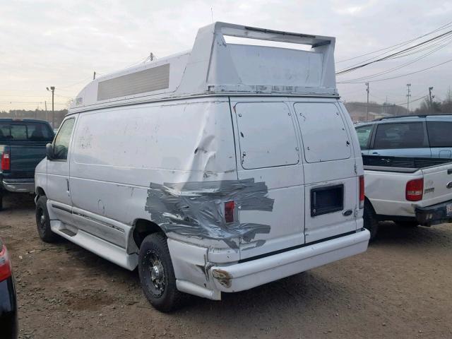 1FTNE24L9XHA77176 - 1999 FORD ECONOLINE WHITE photo 3