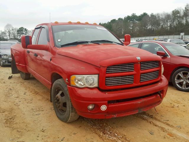 3D3MA48C94G263049 - 2004 DODGE RAM 3500 S RED photo 1