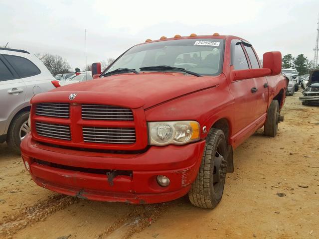 3D3MA48C94G263049 - 2004 DODGE RAM 3500 S RED photo 2