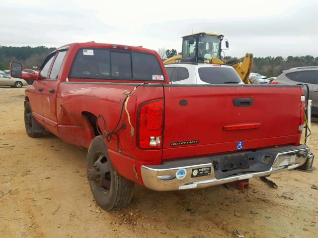 3D3MA48C94G263049 - 2004 DODGE RAM 3500 S RED photo 3