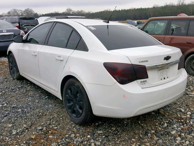 1G1PB5SH2E7335230 - 2014 CHEVROLET CRUZE LS WHITE photo 3