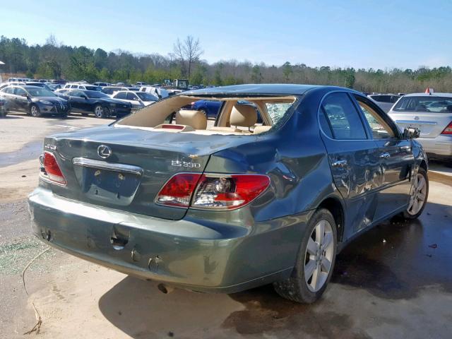 JTHBA30G055118532 - 2005 LEXUS ES 330 GREEN photo 4