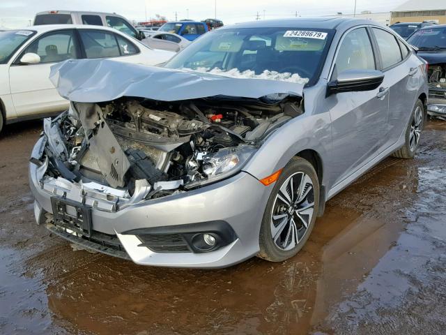 19XFC1F75GE043567 - 2016 HONDA CIVIC EXL SILVER photo 2