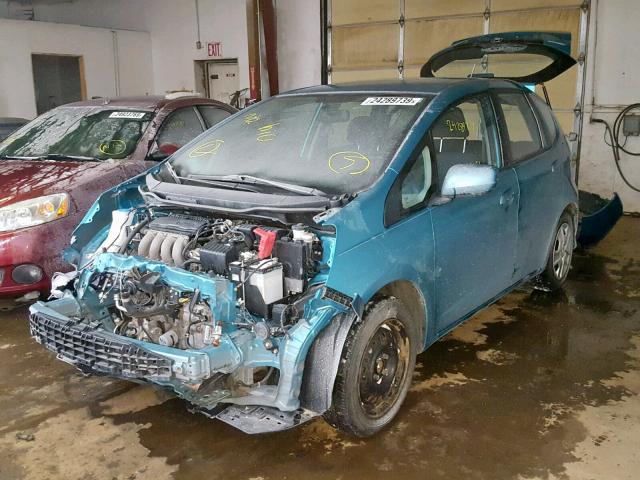 JHMGE8H30DC061848 - 2013 HONDA FIT BLUE photo 2