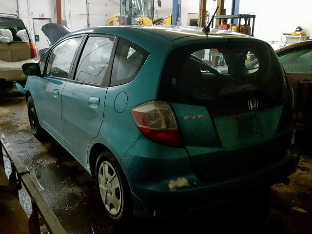 JHMGE8H30DC061848 - 2013 HONDA FIT BLUE photo 3