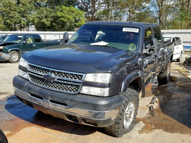 1GCHK23154F127259 - 2004 CHEVROLET SILVERADO BLACK photo 2