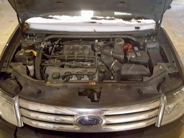 1FAHP24W78G104065 - 2008 FORD TAURUS SEL BLACK photo 7