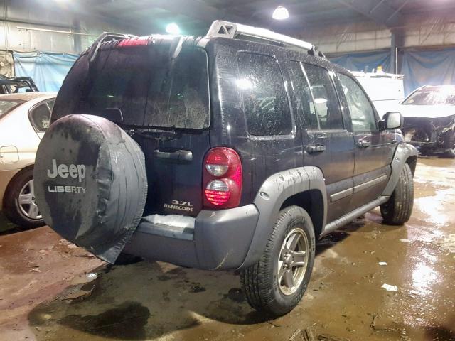 1J4GL38K95W727018 - 2005 JEEP LIBERTY RE BLACK photo 4