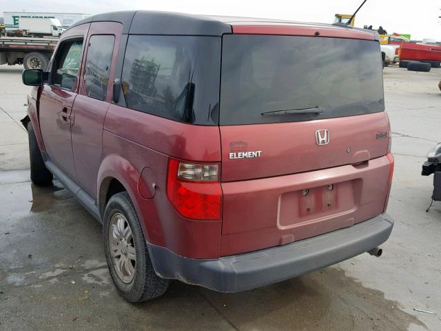 5J6YH18708L001298 - 2008 HONDA ELEMENT EX RED photo 3