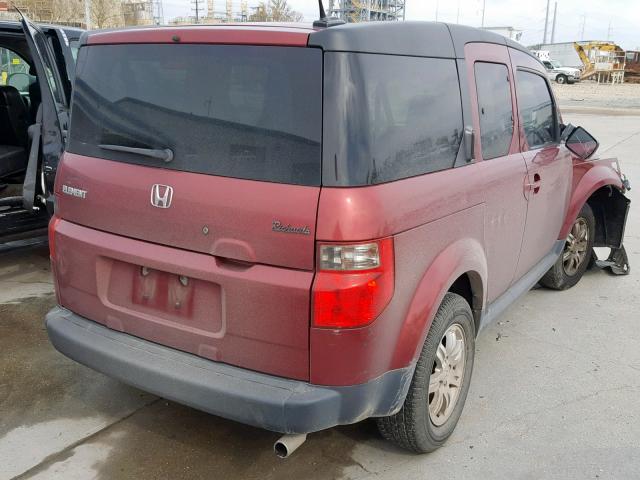 5J6YH18708L001298 - 2008 HONDA ELEMENT EX RED photo 4