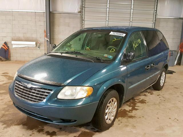 1C4GJ25382B516611 - 2002 CHRYSLER VOYAGER TURQUOISE photo 2