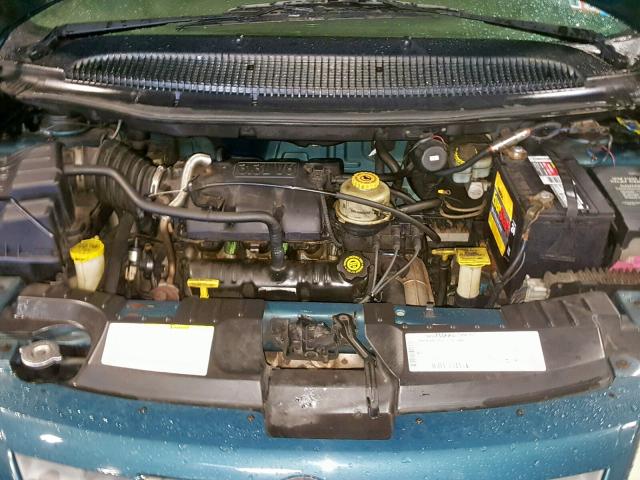 1C4GJ25382B516611 - 2002 CHRYSLER VOYAGER TURQUOISE photo 7