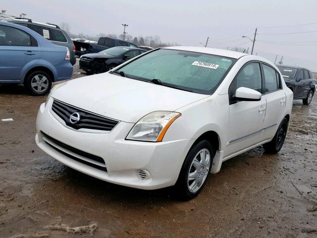 3N1AB6AP7AL650397 - 2010 NISSAN SENTRA 2.0 WHITE photo 2