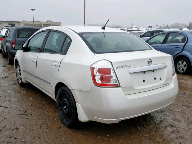 3N1AB6AP7AL650397 - 2010 NISSAN SENTRA 2.0 WHITE photo 3