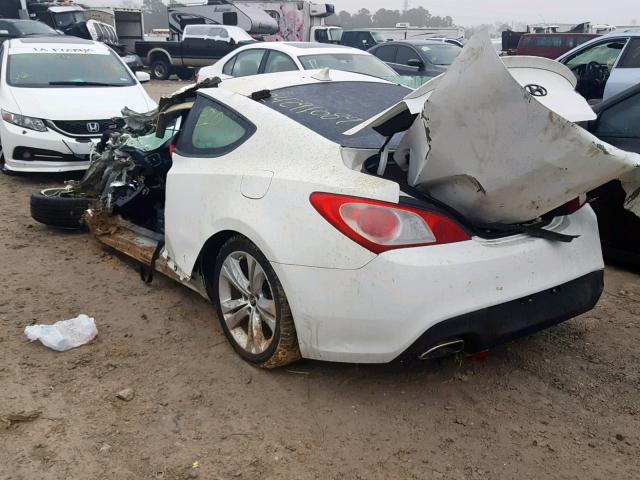 KMHHT6KD5BU065043 - 2011 HYUNDAI GENESIS CO WHITE photo 3