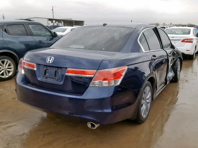 1HGCP2F81BA004588 - 2011 HONDA ACCORD EXL BLUE photo 4