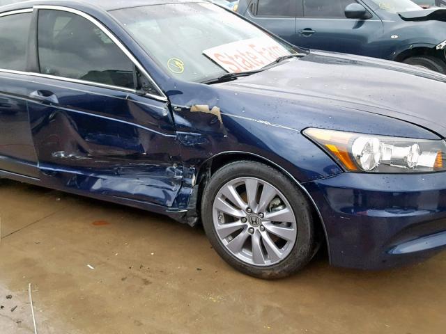 1HGCP2F81BA004588 - 2011 HONDA ACCORD EXL BLUE photo 9