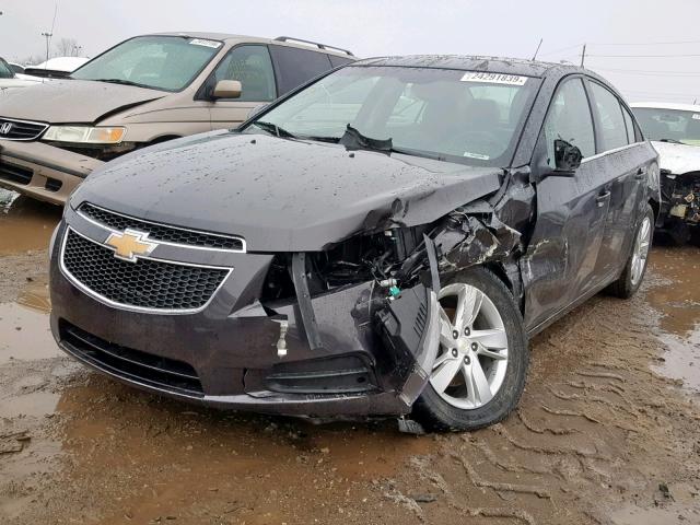 1G1P75SZ4E7236273 - 2014 CHEVROLET CRUZE BLACK photo 2