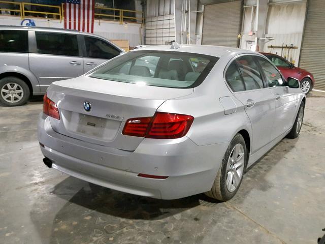 WBAXH5C56CDW02648 - 2012 BMW 528 XI SILVER photo 4