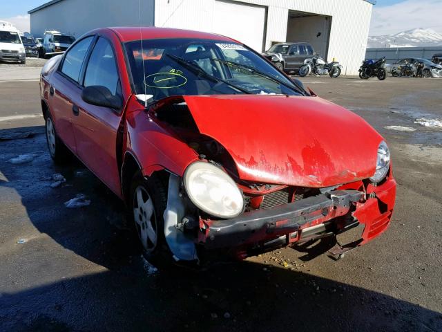 1B3ES26C54D606374 - 2004 DODGE NEON BASE RED photo 1