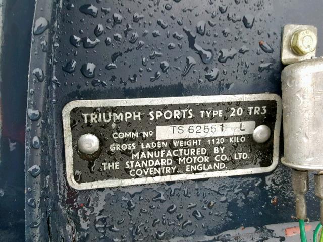 TS62551L - 1960 TRIUMPH CAR TR3 BLUE photo 10