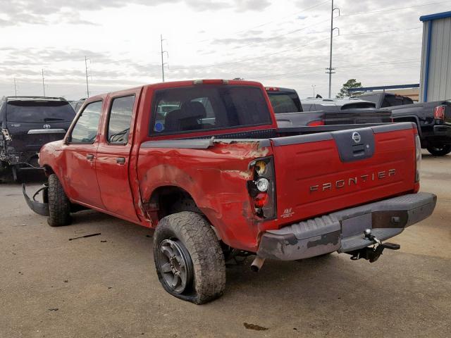 1N6ED27T93C416490 - 2003 NISSAN FRONTIER C RED photo 3