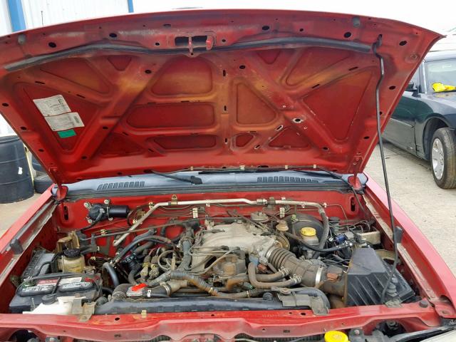 1N6ED27T93C416490 - 2003 NISSAN FRONTIER C RED photo 7