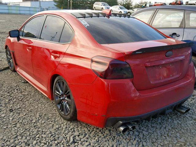 JF1VA1G69F9815309 - 2015 SUBARU WRX LIMITE RED photo 3