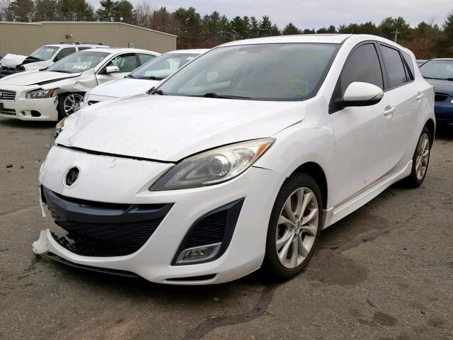 JM1BL1H59A1174098 - 2010 MAZDA 3 S WHITE photo 2