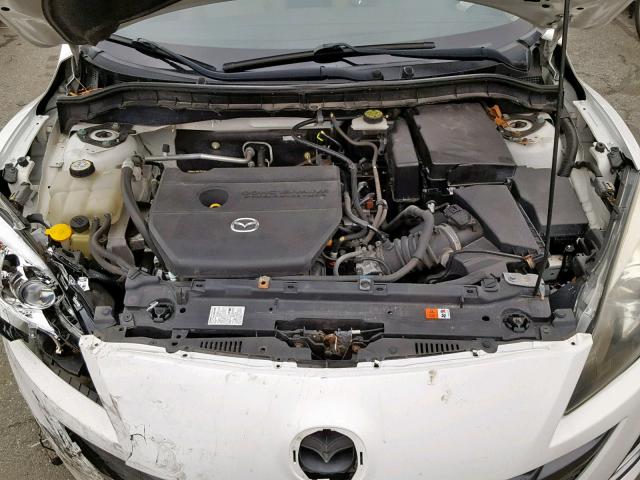 JM1BL1H59A1174098 - 2010 MAZDA 3 S WHITE photo 7