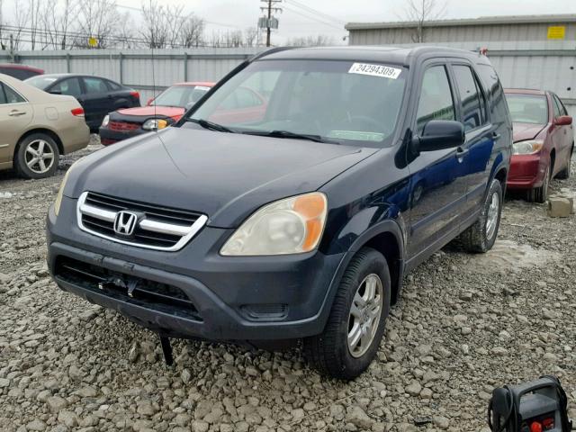 SHSRD78882U000906 - 2002 HONDA CR-V EX BLACK photo 2