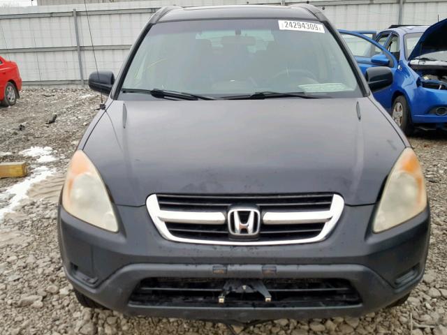 SHSRD78882U000906 - 2002 HONDA CR-V EX BLACK photo 9