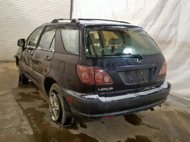 JT6HF10U5Y0149212 - 2000 LEXUS RX 300 BLACK photo 3