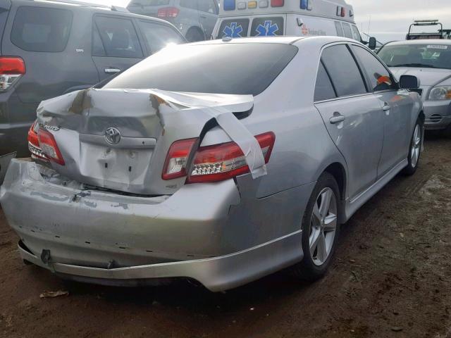 4T1BF3EK1AU018631 - 2010 TOYOTA CAMRY BASE SILVER photo 4