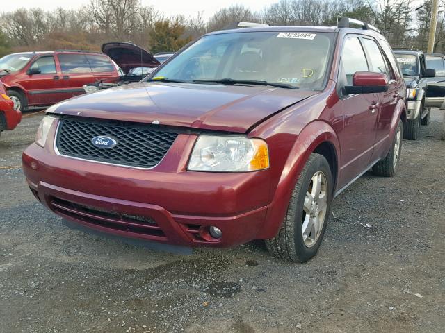 1FMDK06117GA24705 - 2007 FORD FREESTYLE RED photo 2