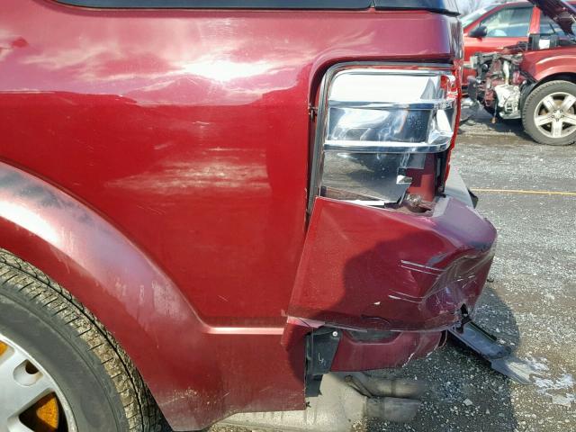 1FMDK06117GA24705 - 2007 FORD FREESTYLE RED photo 9