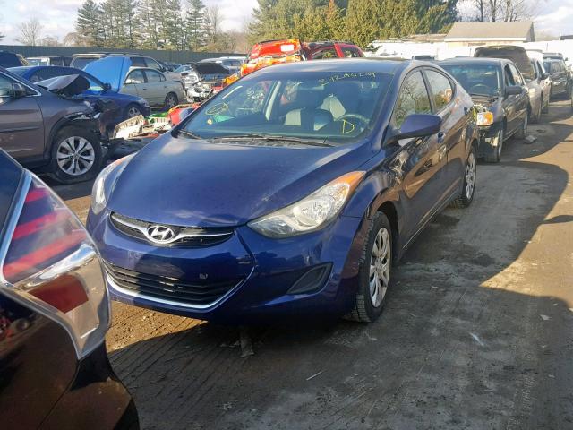 5NPDH4AE0BH024588 - 2011 HYUNDAI ELANTRA GL BLUE photo 2