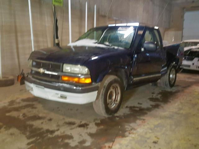 1GCCS14HX38194801 - 2003 CHEVROLET S TRUCK S1 BLUE photo 2