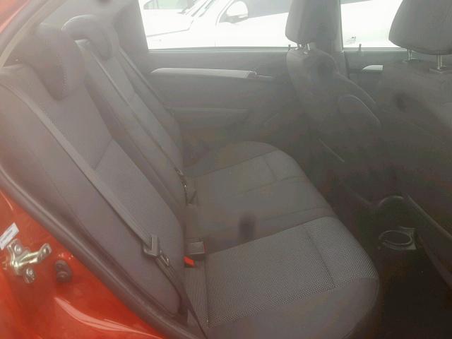 KL1TD5DE7AB092354 - 2010 CHEVROLET AVEO LS RED photo 6