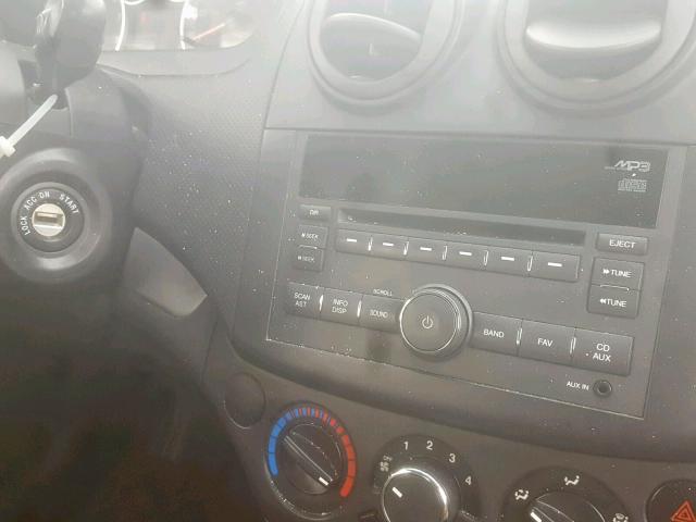 KL1TD5DE7AB092354 - 2010 CHEVROLET AVEO LS RED photo 9