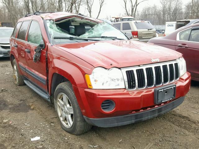 1J4GR48K15C618820 - 2005 JEEP GRAND CHER RED photo 1