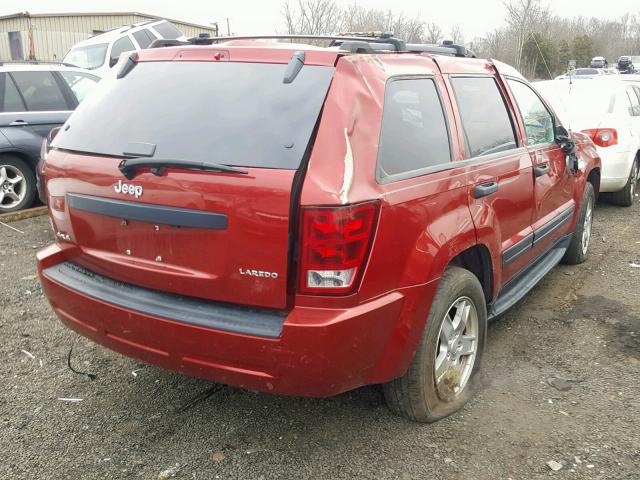 1J4GR48K15C618820 - 2005 JEEP GRAND CHER RED photo 4