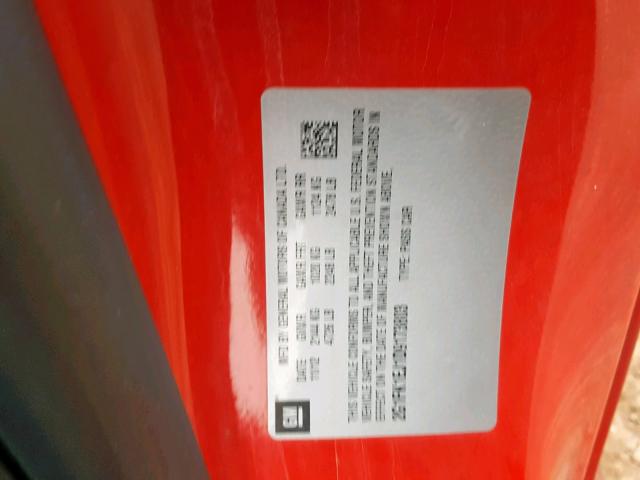 2G1FK1EJ1D9173803 - 2013 CHEVROLET CAMARO 2SS RED photo 10